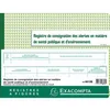 Image de Piqûre Registre De Consignation Des Alertes 24x32cm