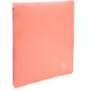 Image de Classeur souple A4 EXACOMPTA Chromaline Pastel 4 anneaux dos 4cm polypro Corail