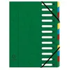 Image de EXACOMPTA Trieur Harmonika, A4, 12 compartiments, vert