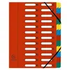 Image de EXACOMPTA Trieur Harmonika, A4, 24 compartiments, rouge