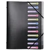 Image de Trieur 12 Comp Pp 3 Rabats 25x32cm Noir