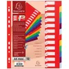 Image de Set De 12 Intercalaires Pp Opaque Semi Rigide A4 Maxi