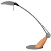 Image de Lampe De Bureau Swingo Grise Et Bois Naturel
