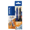 Image de 2 stylos FriXion Ball Clicker 0.7 pointe moyenne noir bleu Pilot + stickers