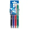 Image de Set 4 stylos Pilot Pen Frixion Clicker 07 Noir Bleu Rouge et Vert