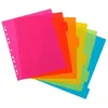 Image de Lot de 6 intercalaires A4 Maxi pour classeur maxi ou classeur à levier Viquel Multicolore