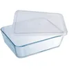Image de Plat Rectangulaire Avec Couvercle Plastique - 25x20cm