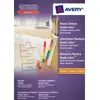 Image de Avery - 5258501 - 1 jeu intercalaires polypro perforées blanc touches assorties readyindex (sommaire personnalisable). a4. impre