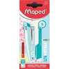 Image de Agrafeuse Maped Universal Metal Pastel Half Strip 24-26/6 avec 400 agrafes Vert et Argent
