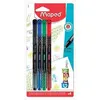 Image de MAPED 4 Feutres Fin Graph Blister