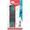Image de Maped, Stylo, Graph'Peps Deco 4 pièces (4x)