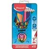 Image de 12 crayons de couleur maped color'peps boîte métal