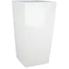 Image de Bac a fleurs carré RIVIERA NUANCE - Plastique - L38xP38xH69 cm - Blanc