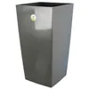 Image de Riviera Pot De Fleurs Nuance - Carré - 38 X 38 X H 69 Cm - Gris Pailleté