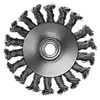 Image de Bosch 2608622059 Brosse Circulaire 115 Mm, 0,5 Mm, 12 Mm, M14, À Fils Torsadés Idéale Pour Le Nettoyage De Cordons De Soudure. C