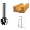 Image de Bosch 2 608 628 367 Fraise à Canneler 8 Mm 6 X 24,7 X 13 X 40 Mm