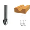 Image de Bosch 2608628398 Fraise à Profiler H Queue 8 Mm Rayon 2,4 Mm Diamètre 12,7 Mm Longueur Utile 12,7 Mm / Longueur Totale 46 Mm