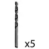 Image de Lot de 5 forets à métaux rectifiés hss-g standard, din 338 Ø11.4mm longueur 142mm bosch 2608585533