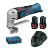 Image de Cisaille à tôle GSC 12V-13 - BOSCH - avec 2 batteries 12V 2.0Ah - chargeur - L-Boxx - 0601926108