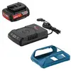 Image de Pack Bosch : 1 Batterie 18V 2Ah Li-Ion + Chargeur À Induction - 1600A003Na