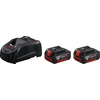 Image de Pack 18 V 2 batteries GBA 5 Ah + chargeur GAL 1880 CV Professional BOSCH 1600A00B8J