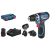 Image de Perceuse-visseuse 12V GSR 12V-15 FC + 2 batteries 2Ah + chargeur rapide + coffret L-Boxx - BOSCH - 06019F6000