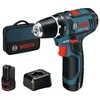 Image de Perceuse-visseuse 12 V GSR 12V-15 + 2 batteries 2 Ah + chargeur + sacoche BOSCH 060186810F