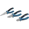 Image de Set de 3 pinces : pince universelle, pince coupante diagonale et une pince à bec long - Bleu