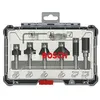 Image de Coffret de 6 fraises à araser/chanfreiner/arrondir à queue de 6 mm BOSCH - 2607017468
