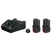 Image de Pack de 2 batteries Bosch GBA 12V 30Ah et un chargeur GAL 12V40