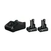 Image de Bosch 1 Pack De Avec 2 Batterie Series Gba 12v 6.0ah Avec Chargeur Gal 12v-40