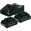 Image de Pack de 2 batteries 18 V ProCORE 4 Ah + chargeur rapide BOSCH 1600A01BA3