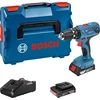 Image de Perceuse à percussion 18 V GSB 18V-21 + 2 batteries 2 Ah + chargeur GAL 18V-40 en coffret L-BOXX BOSCH 06019H1107