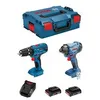 Image de Bosch kit gsb 18v-21 gdr 18v-160 (2 x 2,0 ah al1820cv l-boxx 136)