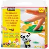 Image de Pebeo, Peinture loisirs créatifs, Tactilcolor Super Kit Activite 6 Pots