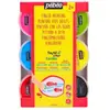 Image de Pebeo, Peinture loisirs créatifs, Tactilcolor Textile Basique Assortiment 6 Pots (100 ml)