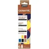 Image de Pebeo Ceramic Initiation Set - Peinture - peinture à base de solvant - noir, jaune, blanc, lavande, rouge cerise, or précieux - 20 ml (pack de 6)