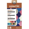 Image de Set de 12 peintures pour céramique - 12 x 20 ml