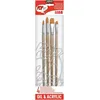 Image de Pebeo Artist - Lot de pinceaux - 4 parties - rond, plat - taille : 16, 20, 24