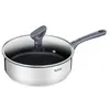 Image de Tefal Sauteuse Dailycook En Inox - O 24 Cm - Avec Couvercle En Verre - Tous Feux Dont Induction