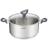 Image de TEFAL Faitout Dailycook en inox - Ø 24 cm - 5 l - Avec couvercle en verre - Tous feux dont induction