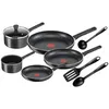 Image de Set de poêles et casseroles Tefal Brut C2649202 9 pièces Noir