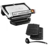Image de Tefal Gc716d Optigrill Grill + Accessoires Pour Gaufres - 2000 W - Noir / Acier Inoxydable