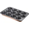 Image de Moule 12 muffins Tefal Airbake 29X41 cm Anti-adhésif Acier Marron