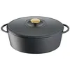 Image de Cocotte fonte d'acier ovale 34x26 cm Tefal Pierre Gagnaire Heritage Noir