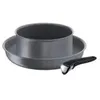 Image de Lot de 1 poêle 28cm et 1 casserole 20cm aluminium antiadhésif + poignée Tefal L6829202