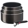 Image de Lot de 3 casseroles et poignée amovible Tefal Ingenio Easy Plus 3 CA 16/18/20 cm Noir