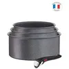Image de Série de 3 casseroles aluminium 16/18/20cm + 1 poignée noir Tefal L3969002