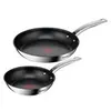 Image de Ensemble de 2 Pièces de poêles Tefal B817S255 Acier inoxydable Ø 20 cm Ø 26 cm
