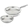 Image de Tefal Virtuoso set de poêles 2 pièces (24/28 cm), idéal pour saisir, compatible four et lave-vaisselle, Set de poêles et de casseroles, Argent